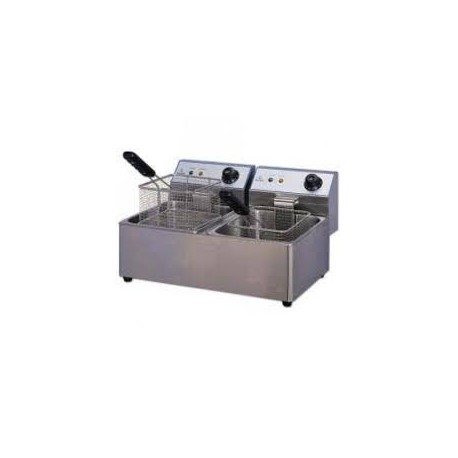 Friteuse électrique avec Robinet Boulangerie - Poisson 30L 50-200°C 380V  6000W
