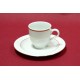 Tasse / sous tasse café 9cl FILET OR